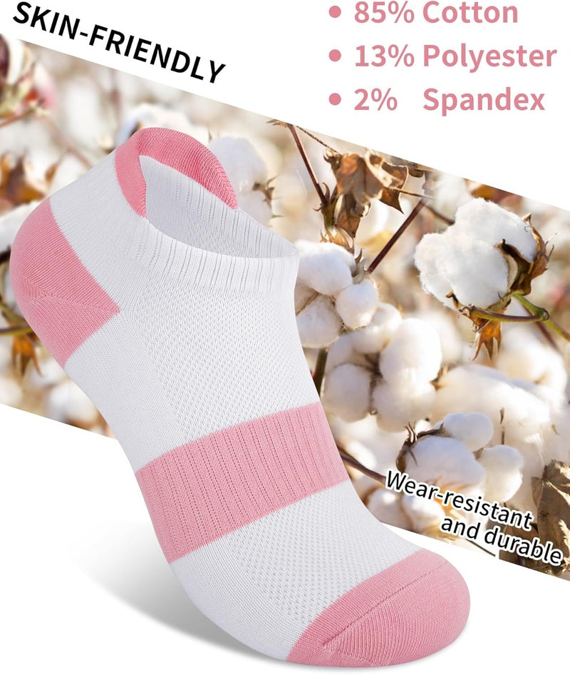 Darller 6 Pairs Ankle Socks for Women - Lightweight Low Cut No Show Casual Cotton Socks Breathable - Image 4